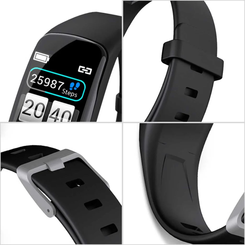Sport Monitor Wrist Touch Fitness Tracker Smart Watch - Red - Premium