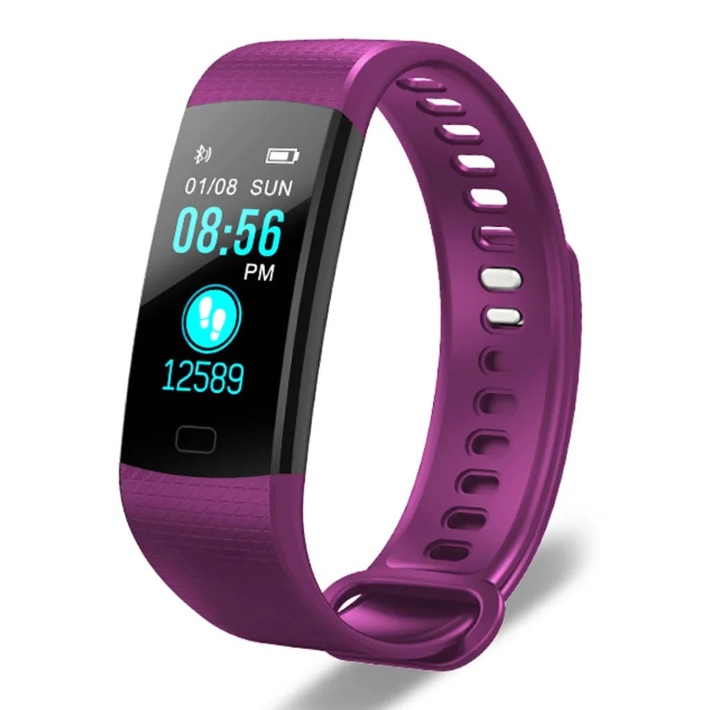 Sport Smart Watch Premium Fitness Wrist Band Bracelet Tracker Purple