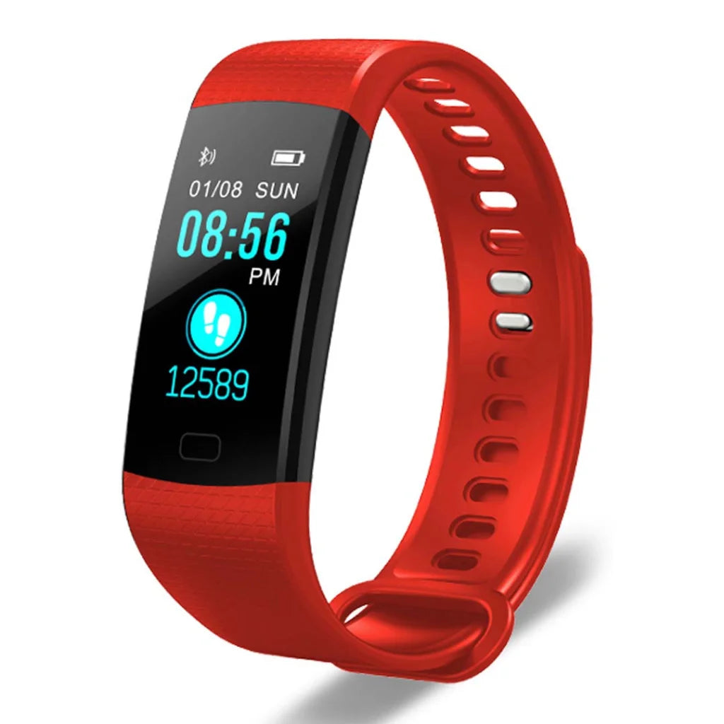 Sport Smart Watch Premium Fitness Wrist Band Bracelet Tracker Red