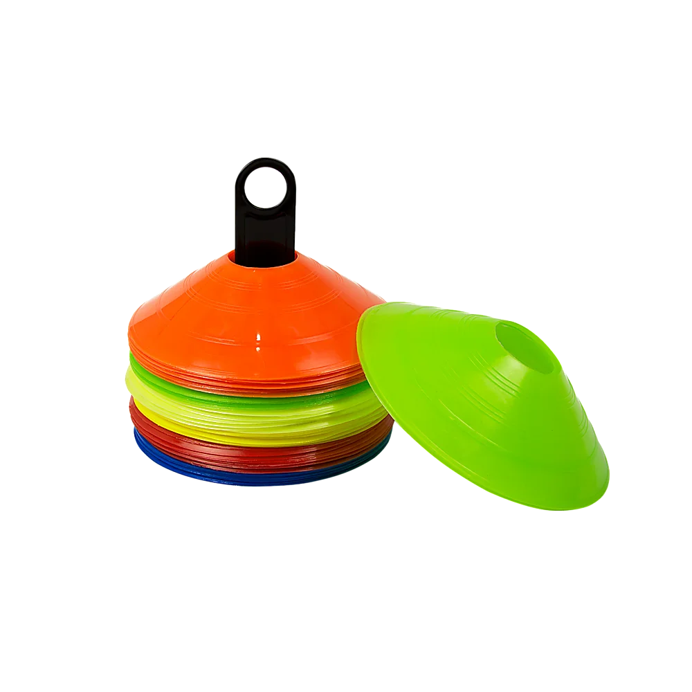 Sports Training Discs 60 Pack Markers Cones for Soccer AFL