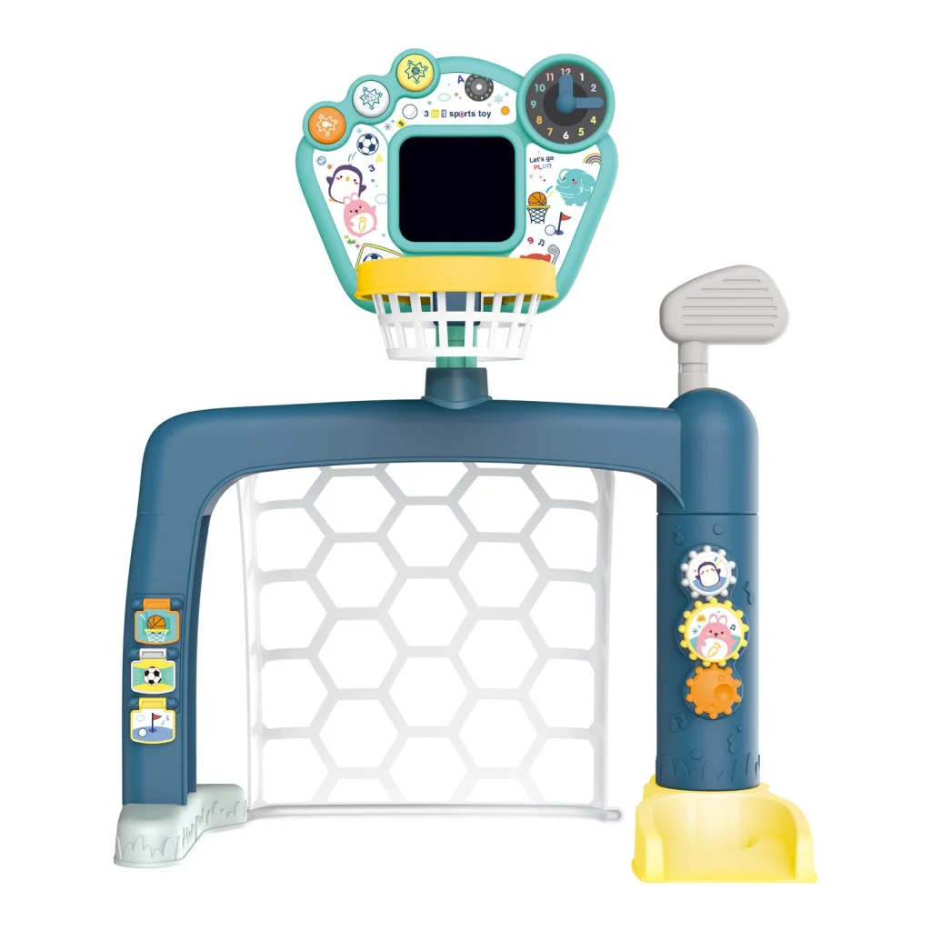 Sports World 3-in-1 Adjustable Indoor basketball Soccer