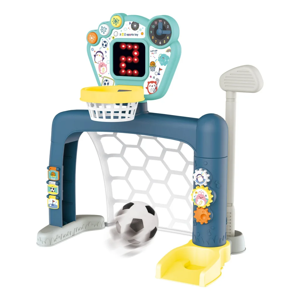 Sports World 3-in-1 Adjustable Indoor basketball Soccer