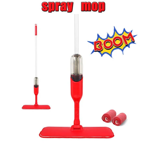 Spray Flat Mop with Microfiber Pads