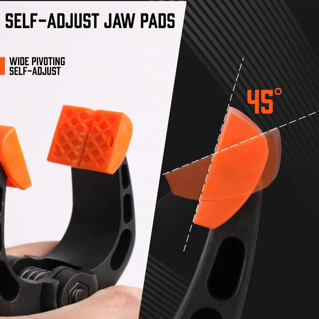 Spring Clamp Set HORUSDY 8Pc Quick Grip Plastic Non-Slip