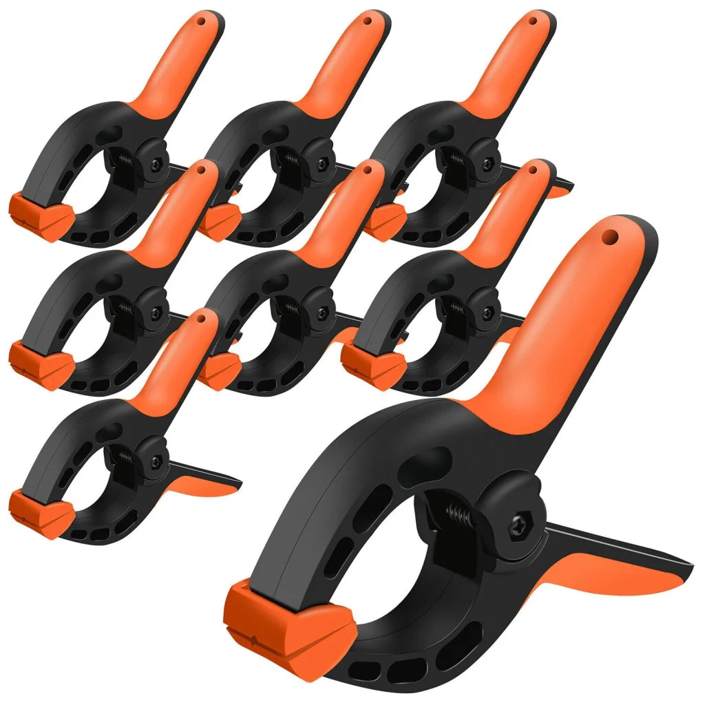 Spring Clamp Set HORUSDY 8Pc Quick Grip Plastic Non-Slip