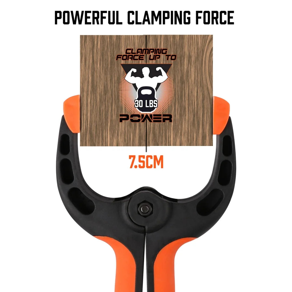 Spring Clamp Set HORUSDY 8Pc Quick Grip Plastic Non-Slip