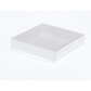 Square Invitation Gift Box 10 Pack 10cm 4cm Deep White Card