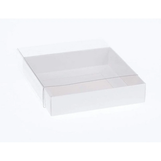 Square Invitation Gift Box 10 Pack 15cm 4cm Deep White Card
