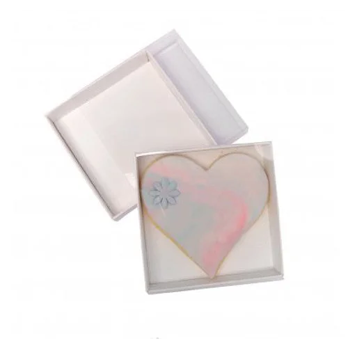 Square Invitation Gift Box 10 Pack 8cm 2cm Deep White Card