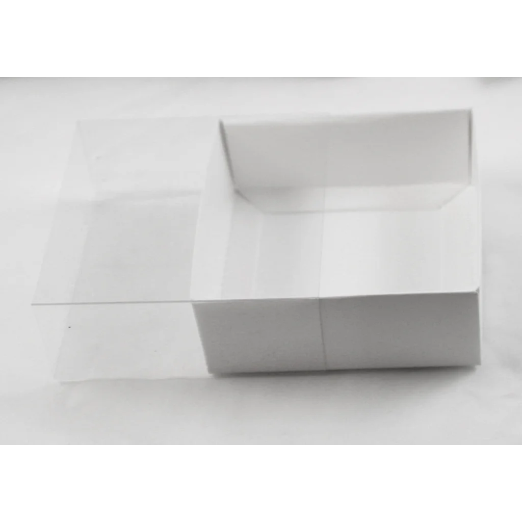 Square Invitation Gift Box 10 Pack 8cm 2cm Deep White Card