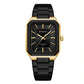 Square Steel Strap Men Quartz Watch - Business Style