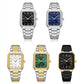 Square Steel Strap Men Quartz Watch - Business Style