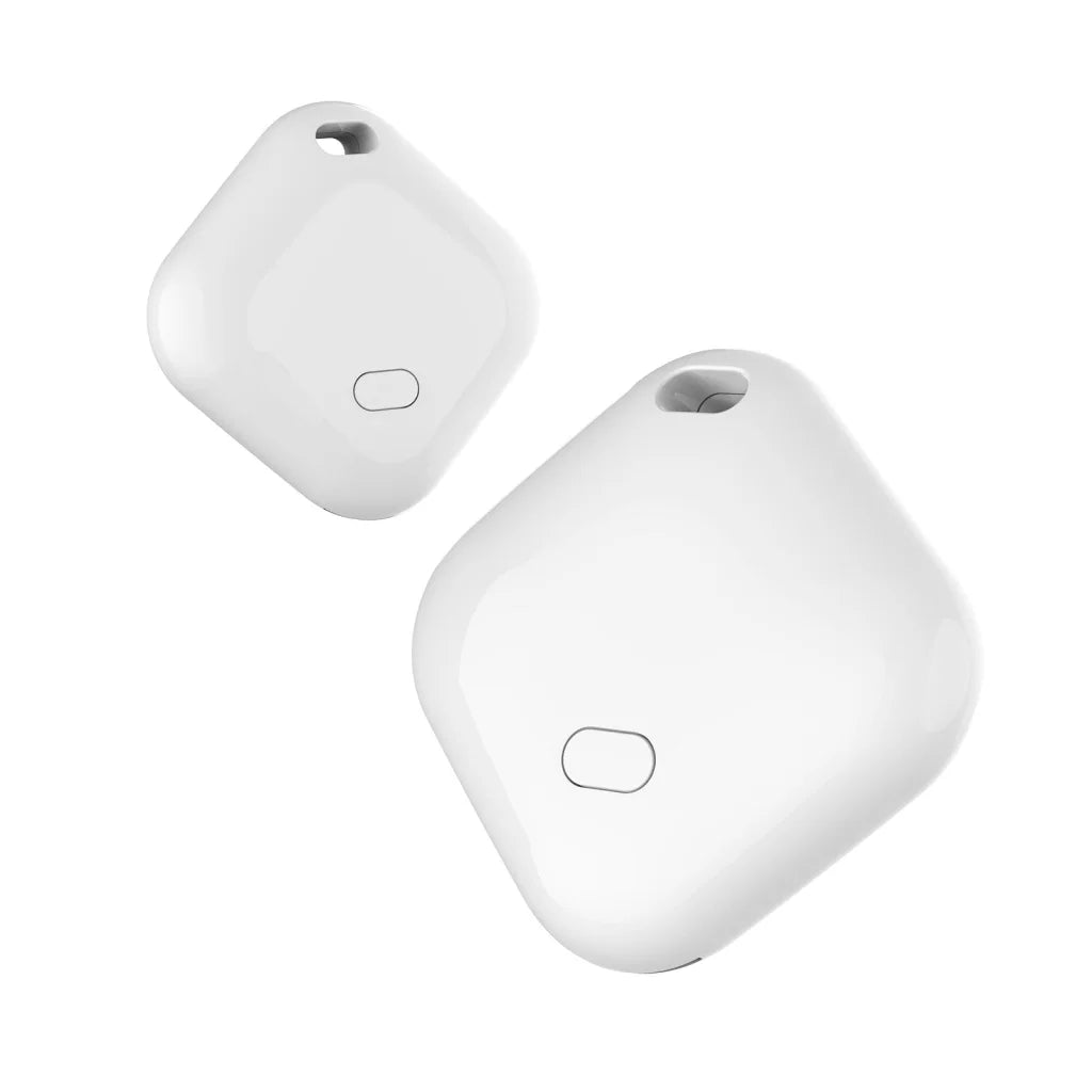 (Square White) Mini GPS Tracker - Apple Find My Enabled Key