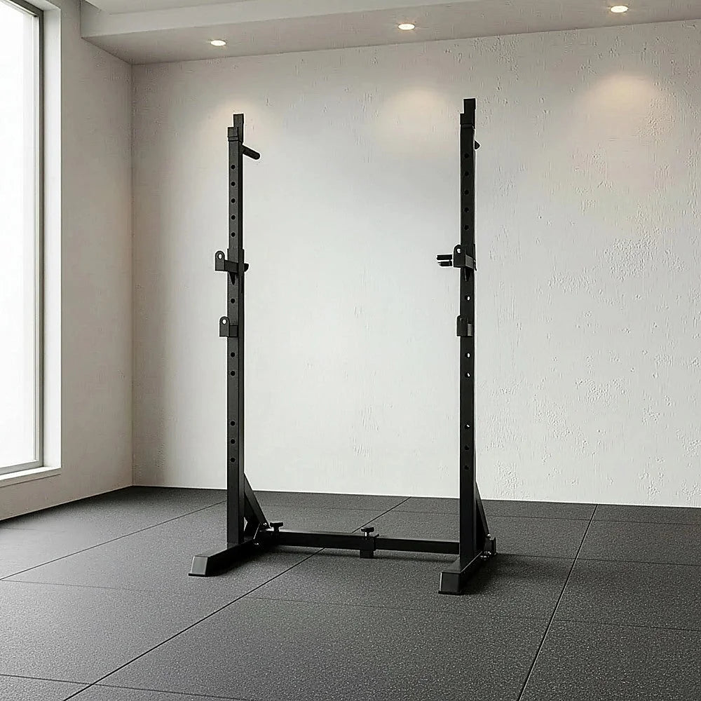 Squat Rack Commercial Adjustable Pair Fitness Exercise