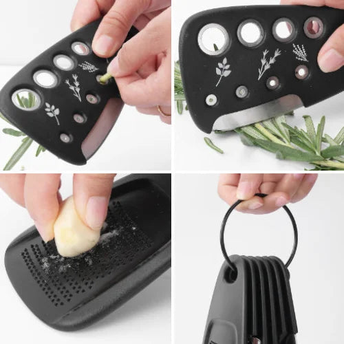 Stackable Kitchen Tool Set - Multi-Function Grater Herb