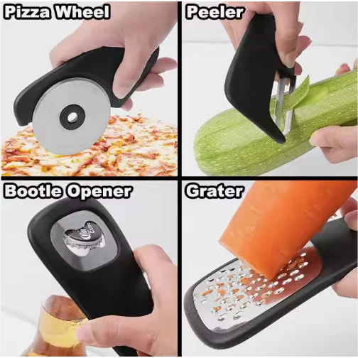 Stackable Kitchen Tool Set - Multi-Function Grater Herb