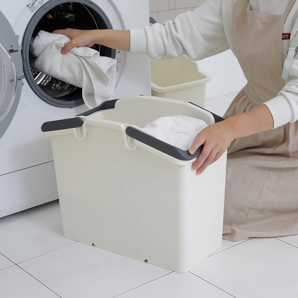 Stackable Multipurpose Laundry Basket Set of 2 - Ivory