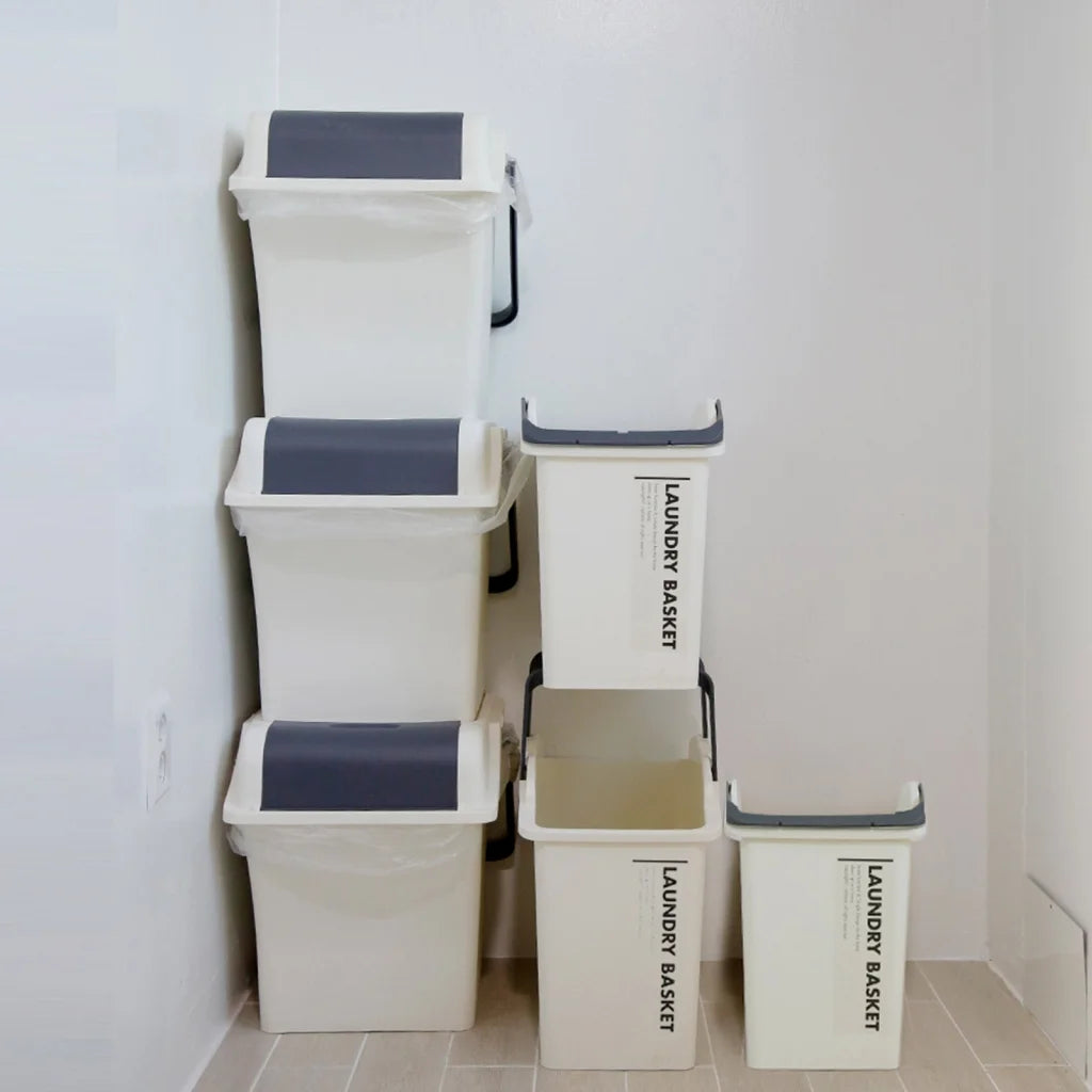 Stackable Multipurpose Laundry Basket Set of 2 - Ivory