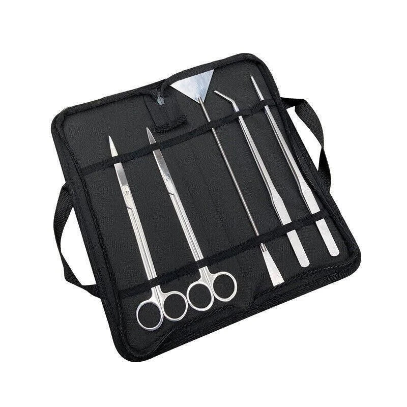 Stainless Steel Aquarium Tool Set Tweezers Scissors Spatula