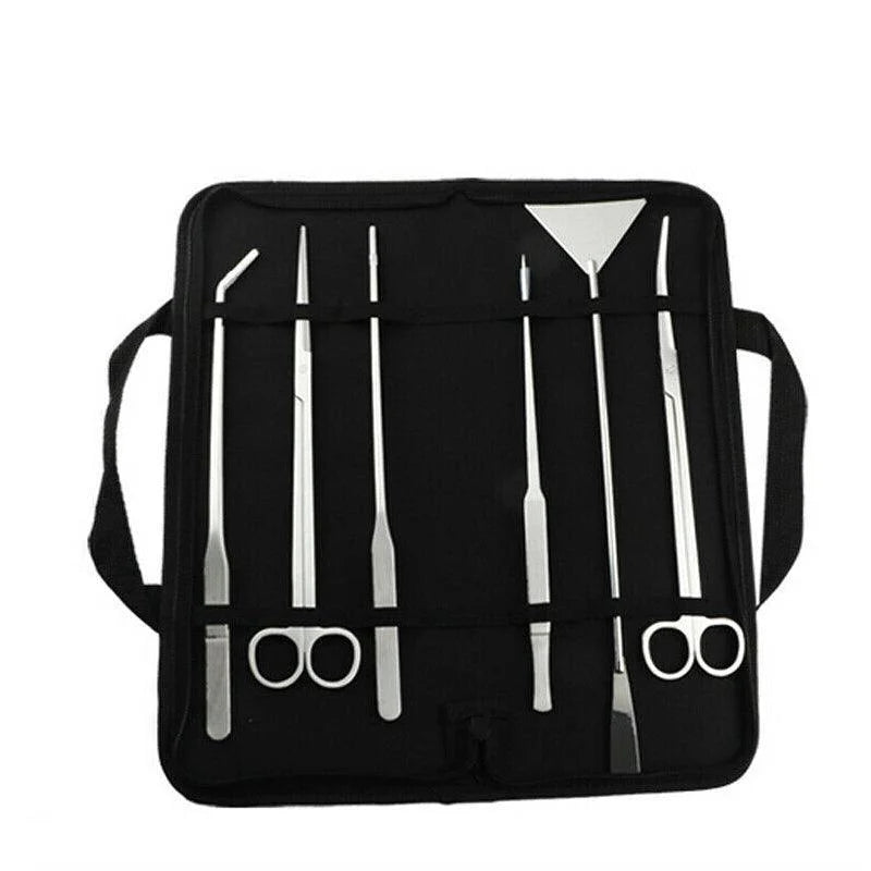 Stainless Steel Aquarium Tool Set Tweezers Scissors Spatula