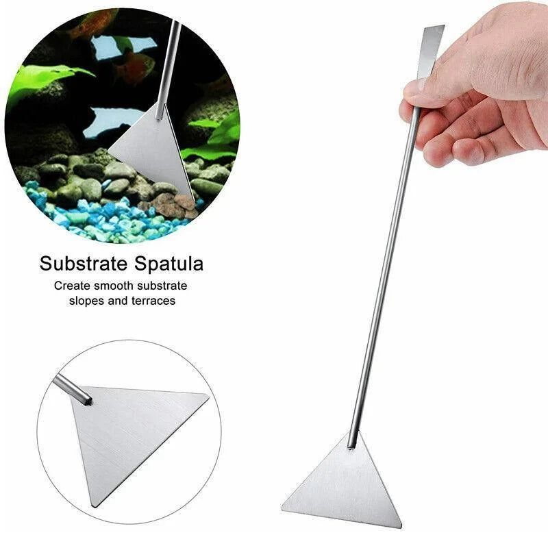 Stainless Steel Aquarium Tool Set Tweezers Scissors Spatula