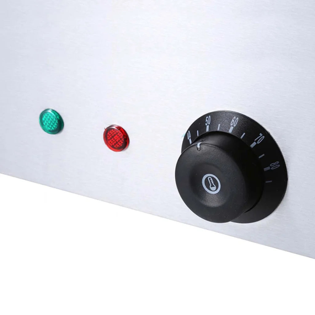 Stainless Steel Bain-Marie Food Warmer Set Premium 2X 4X 1/2 GN Pan with Lid