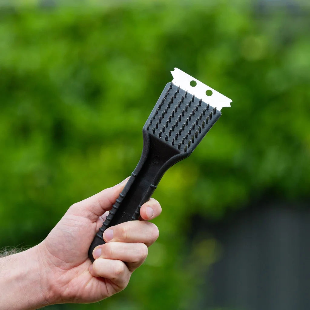 Stainless Steel BBQ Brush and Scraper Blade - Home & Garden