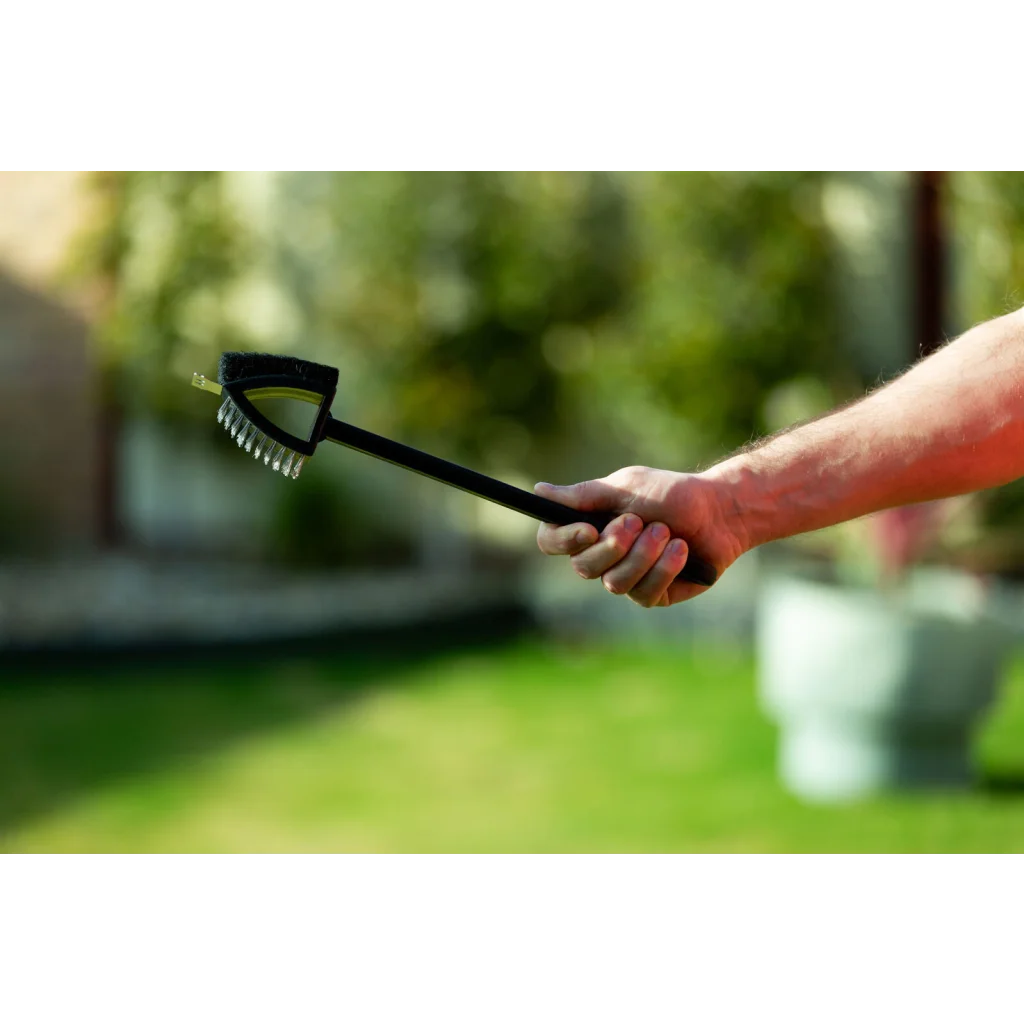 Stainless Steel BBQ Brush and Scraper Blade - Home & Garden
