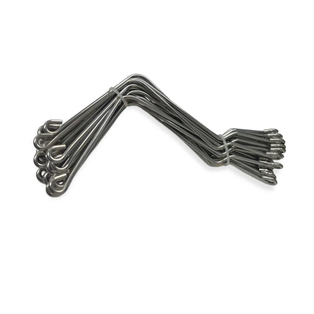 Stainless Steel Bee Hive Spring Clips 20pk Beekeeping