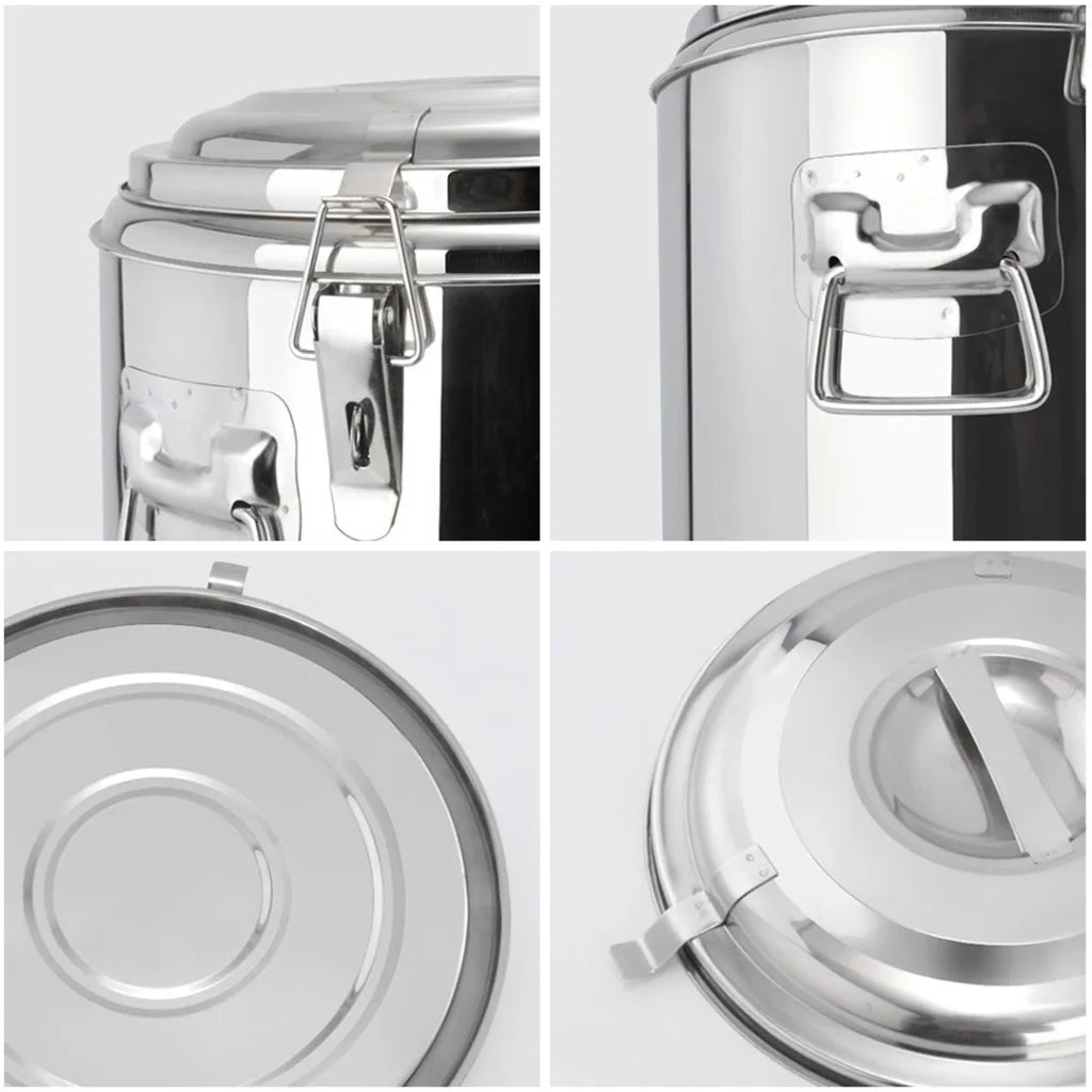Stainless Steel Beverage Dispenser Premium 35L Insulated Stock Pot Hot & Cold Container