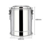 Stainless Steel Beverage Dispenser Premium 35L Insulated Stock Pot Hot & Cold Container