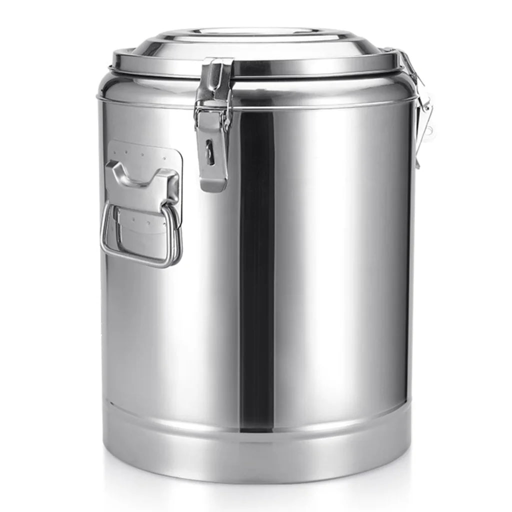 Stainless Steel Beverage Dispenser Set Premium 2X 12L Insulated Stock Pot Hot & Cold Container