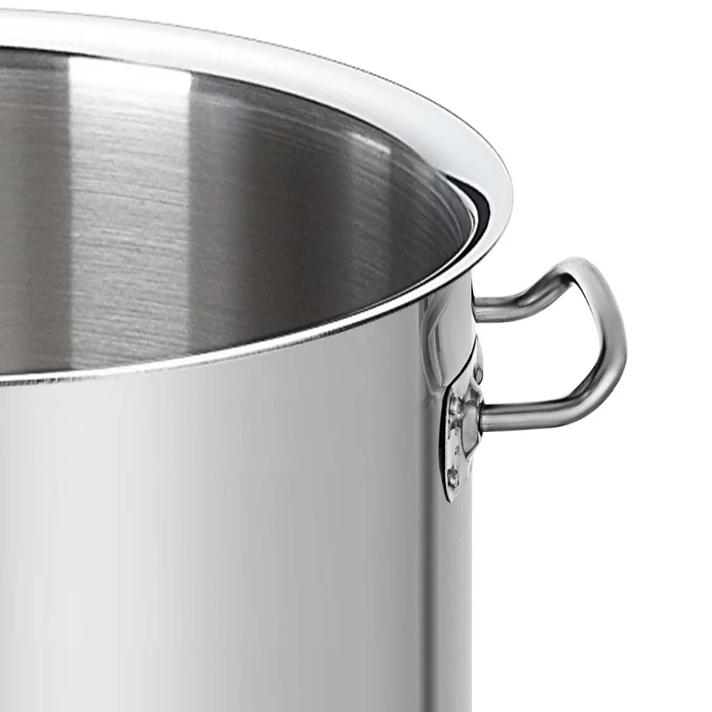 Stainless Steel Brewery Pot No Lid 50L with Beer Valve 40*40cm - Premium