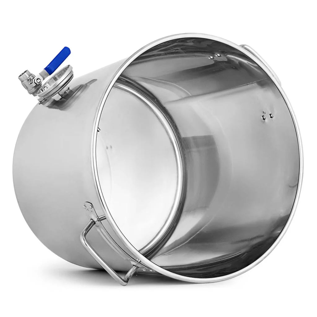 Stainless Steel Brewery Pot No Lid 98L with Beer Valve 50*50cm - Premium