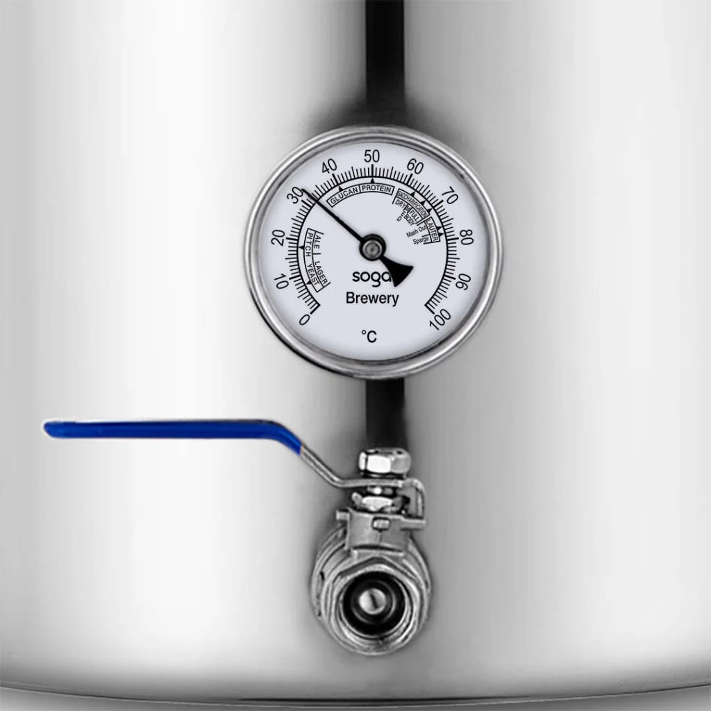 Stainless Steel Brewery Pot Premium 33L with Beer Valve 35*35cm