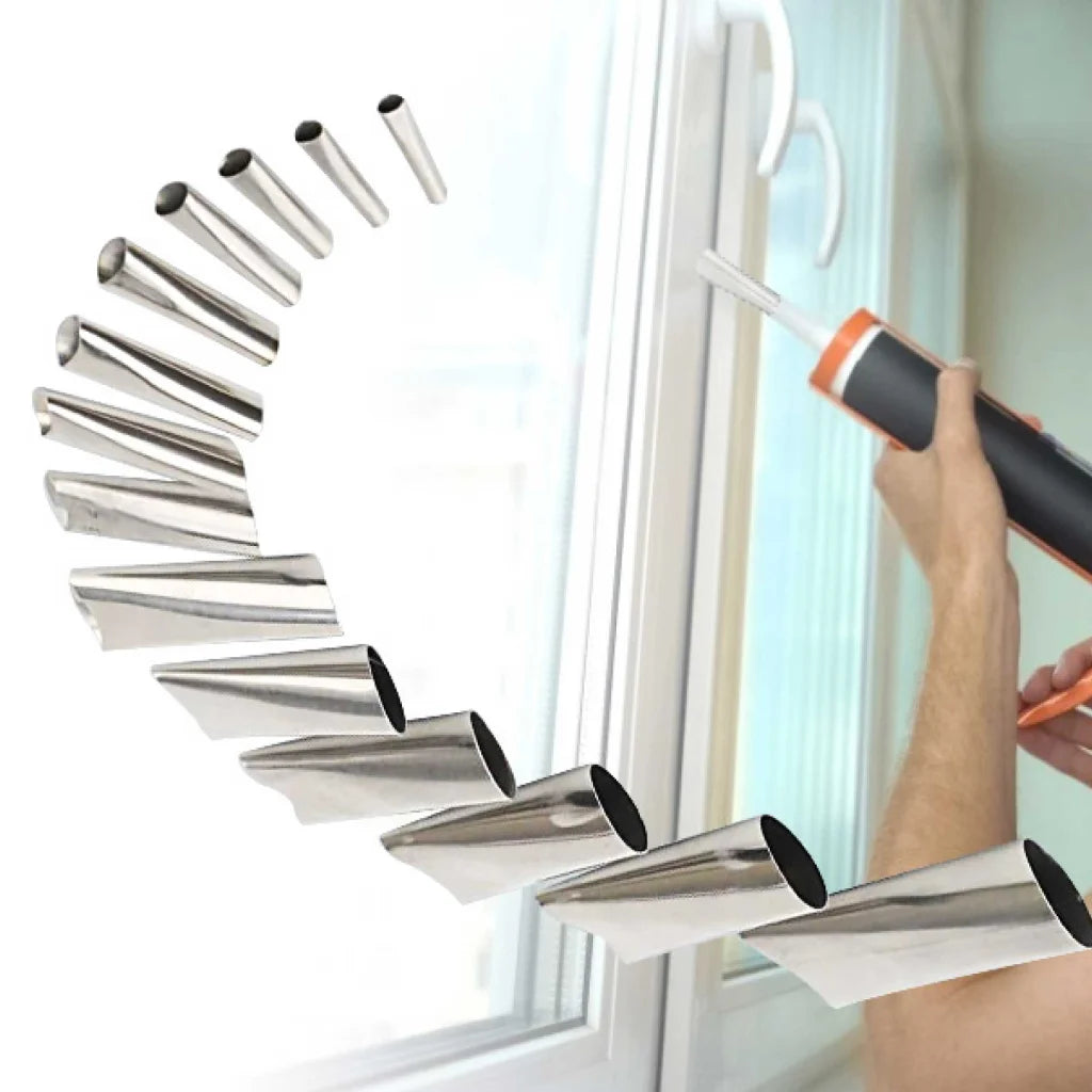 Stainless Steel Caulking Nozzles 14pc Sealant Applicator