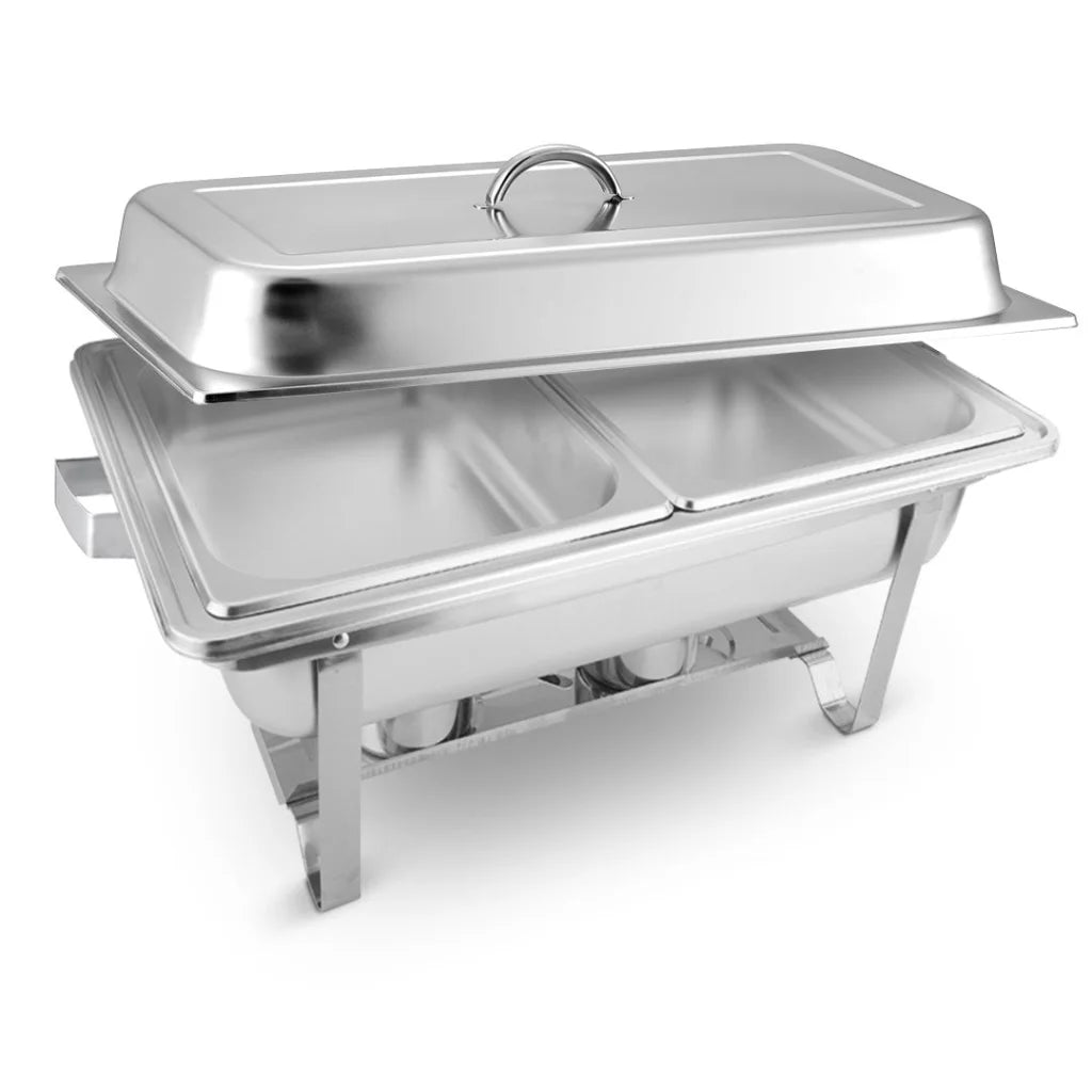 Stainless Steel Chafing Dish 4.5L Dual Tray Food Warmer Catering - Premium