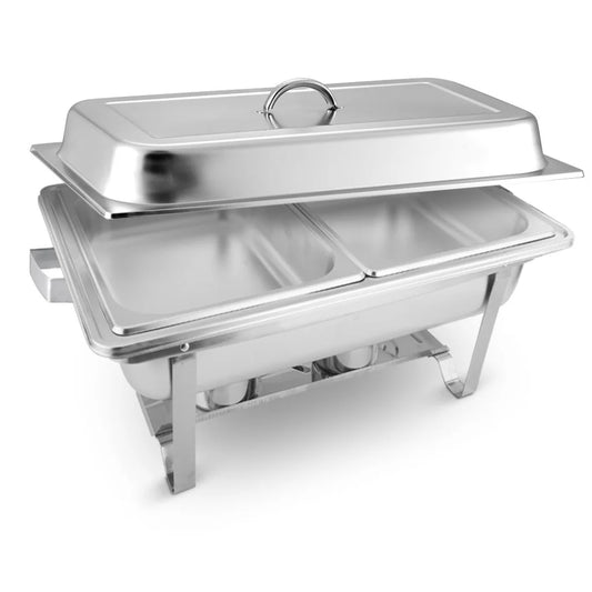 Stainless Steel Chafing Dish 4.5L Dual Tray Food Warmer Catering - Premium