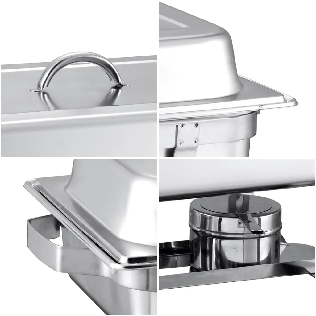 Stainless Steel Chafing Dish 9L Full Size Food Warmer Catering - Premium