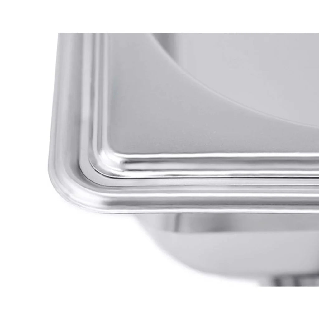 Stainless Steel Chafing Dish Set Premium 4X Single Tray Food Warmer for Catering