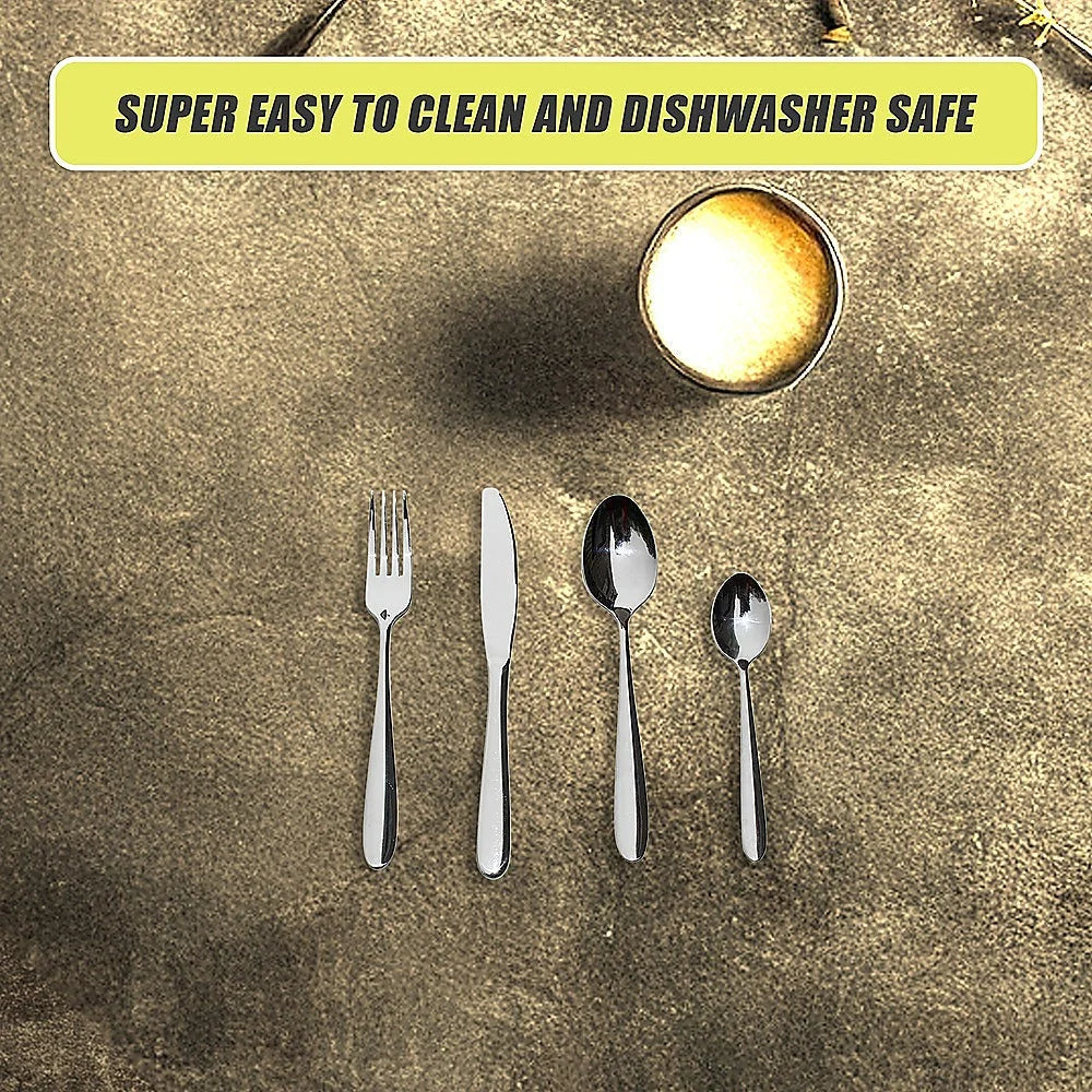 Stainless Steel Cutlery Set 32-Piece - Knives Fork Spoon
