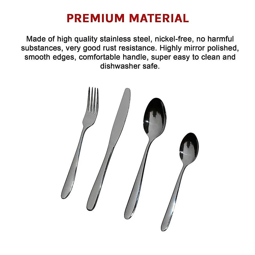 Stainless Steel Cutlery Set 32-Piece - Knives Fork Spoon