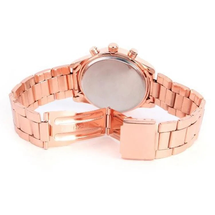 Stainless Steel Diamond Women Belt Watch - Alloy - Silver