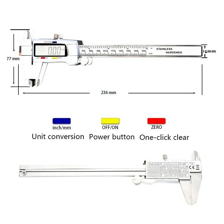 Stainless Steel Digital Caliper - Electronic - 04 - Tools >