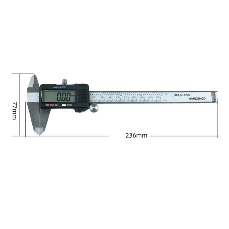 Stainless Steel Digital Vernier Caliper - 0-200mm - Tools >