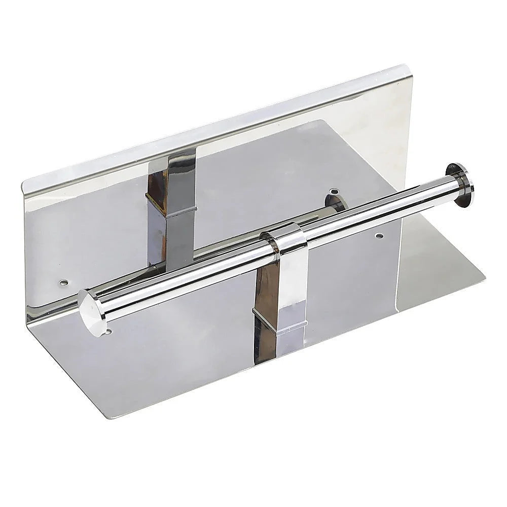 Stainless Steel Double Toilet Paper Holder Towel Roll