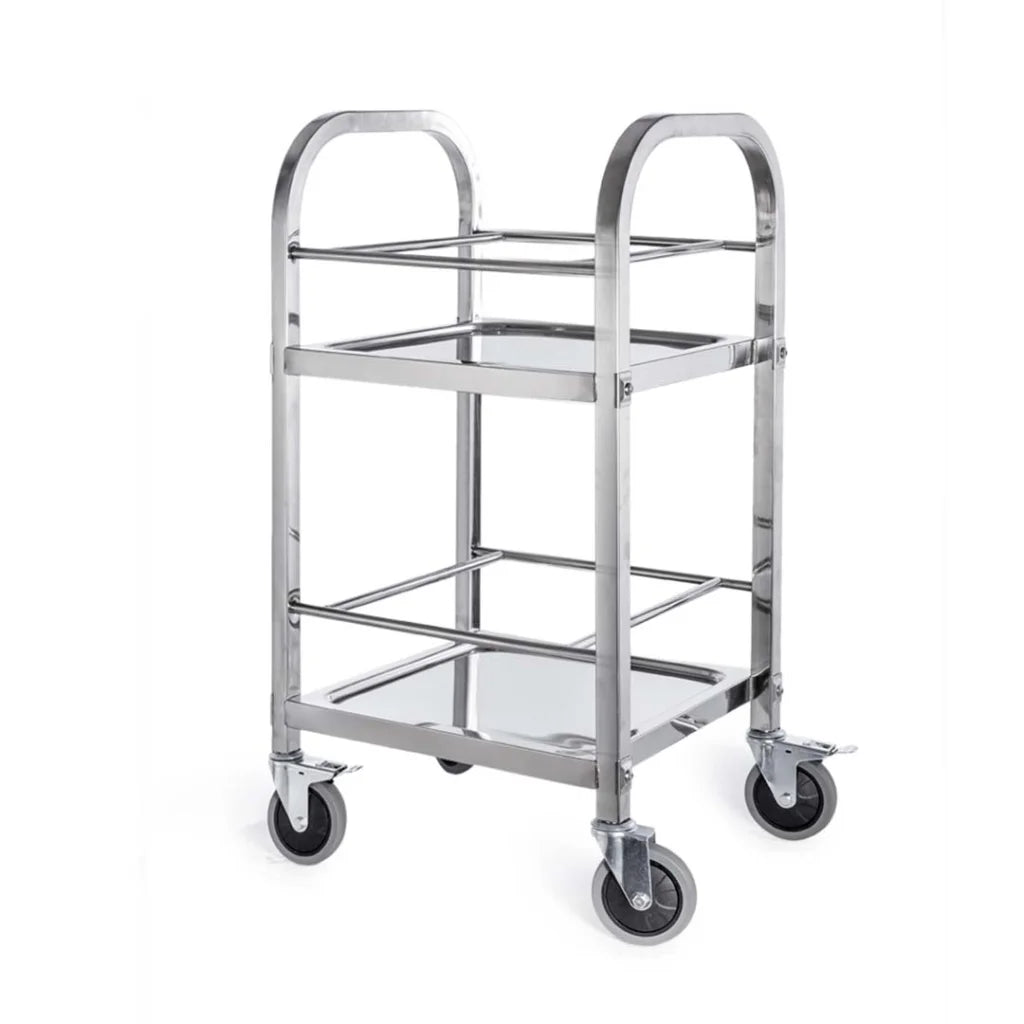 Stainless Steel Drink Wine Food Cart Trolley Commercial Kitchen Utility - Premium