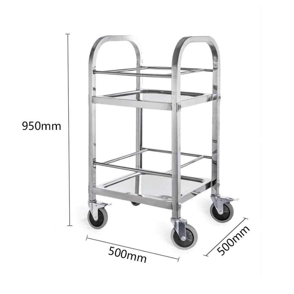 Stainless Steel Drink Wine Food Cart Trolley Commercial Kitchen Utility - Premium