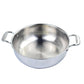 Stainless Steel Food Steamer 2X 3 Tier 28cm Heavy Duty Vegetable Pot Stackable Pan Insert with Glass Lid