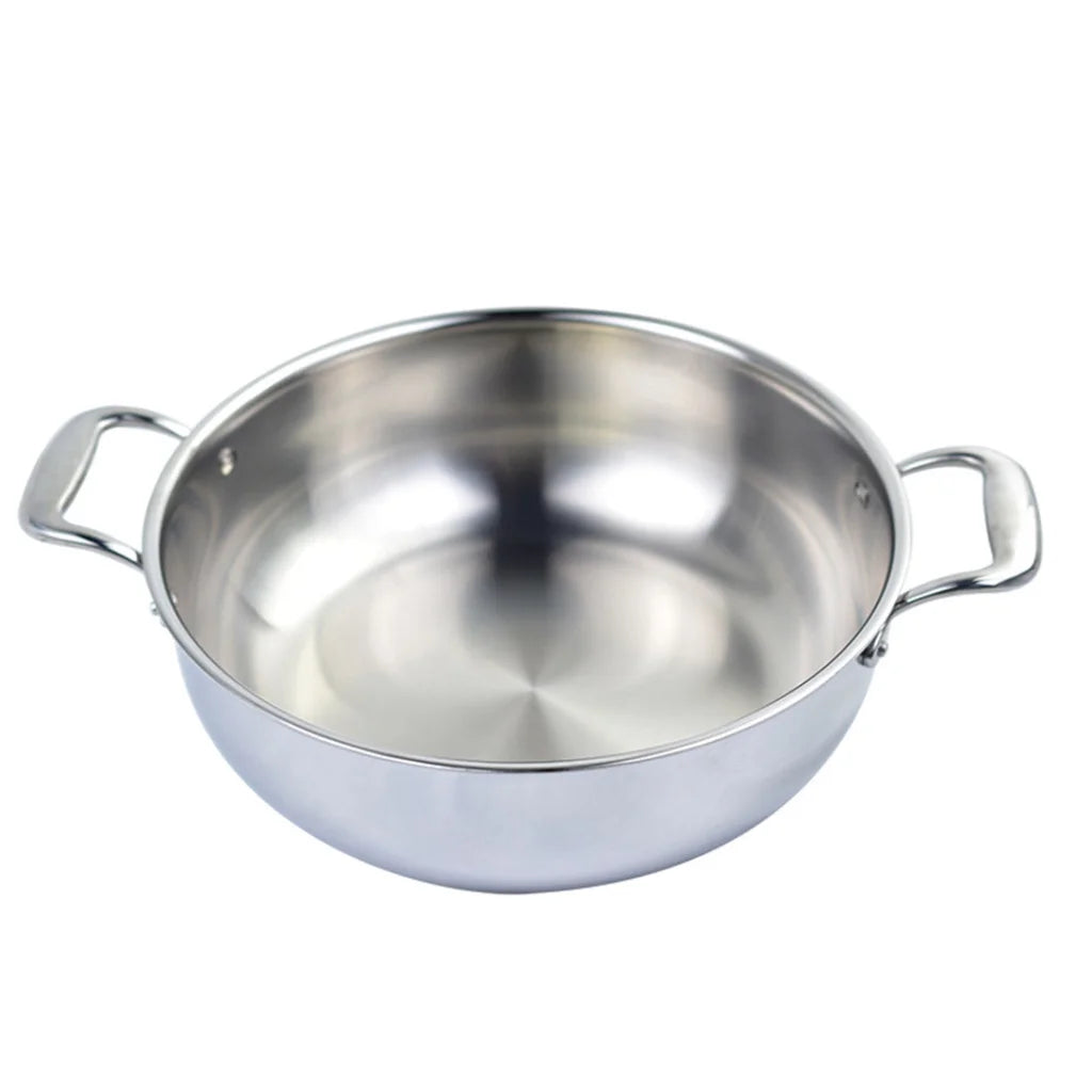 Stainless Steel Food Steamer 2X 3 Tier 28cm Heavy Duty Vegetable Pot Stackable Pan Insert with Glass Lid